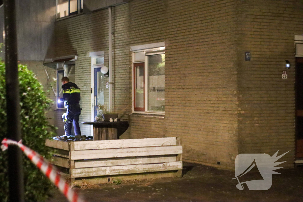 Politie onderzoek naar aanleiding van explosie