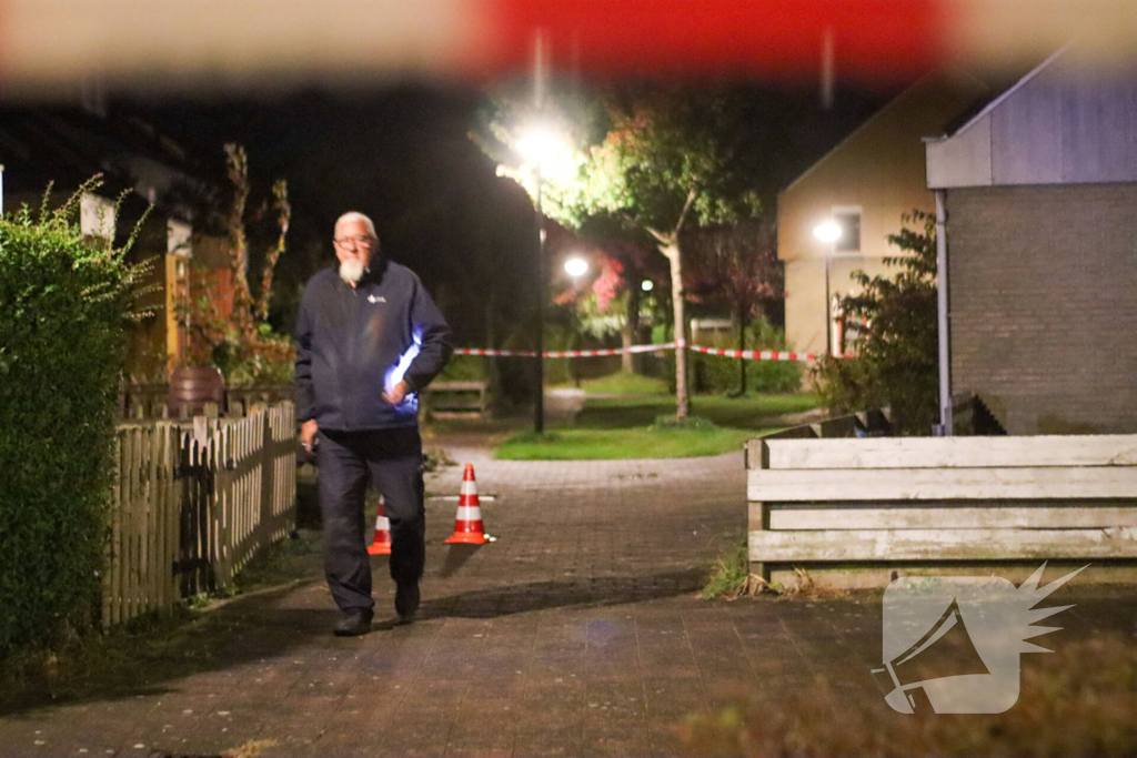 Politie onderzoek naar aanleiding van explosie