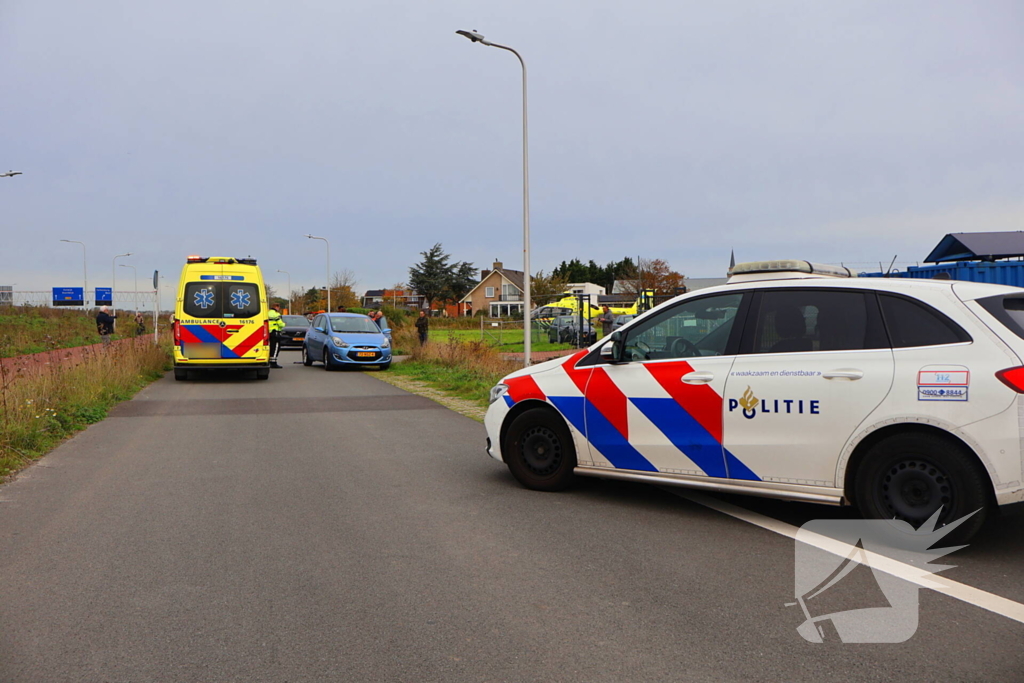 Fietser gewond bij aanrijding met auto