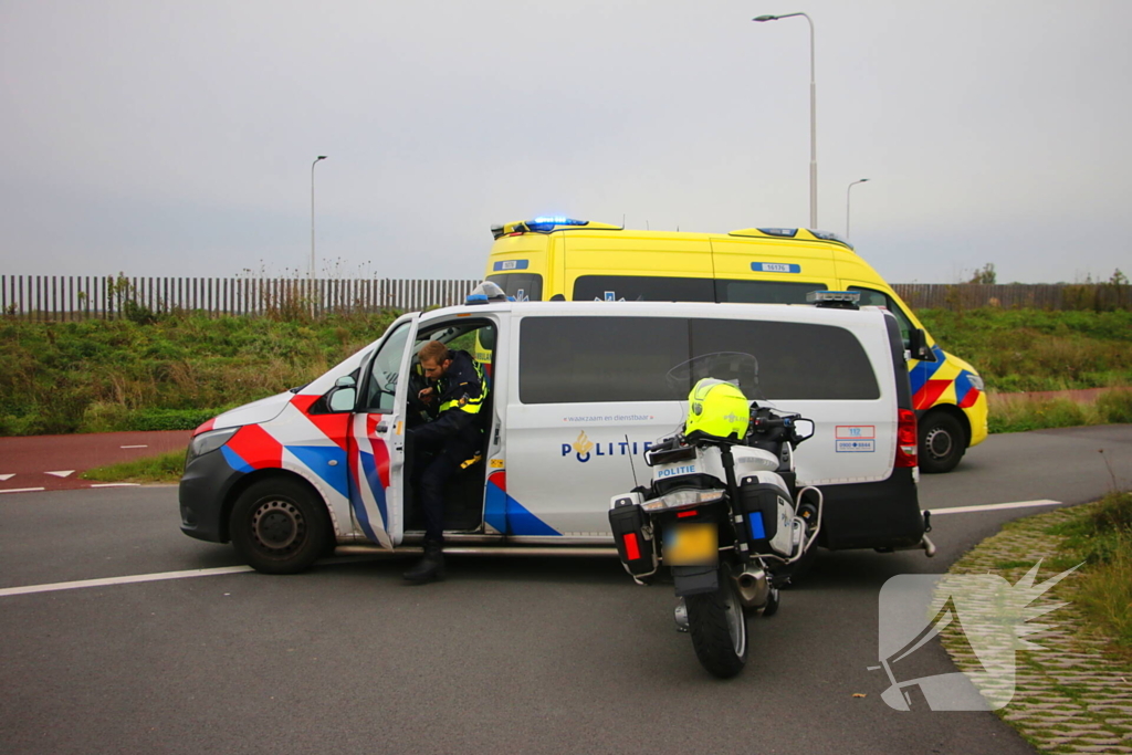 Fietser gewond bij aanrijding met auto