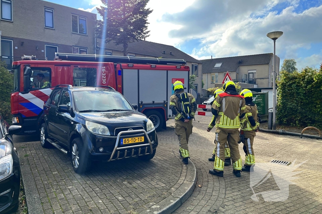 Gasleiding geraakt tijdens werkzaamheden