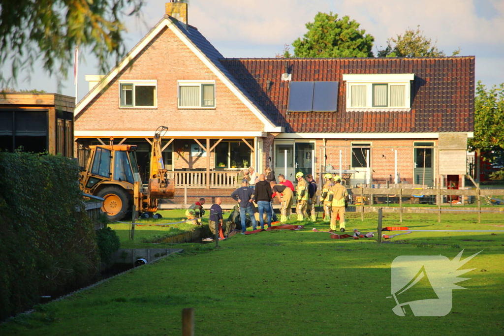 Paard valt opnieuw in sloot bij reddingsactie