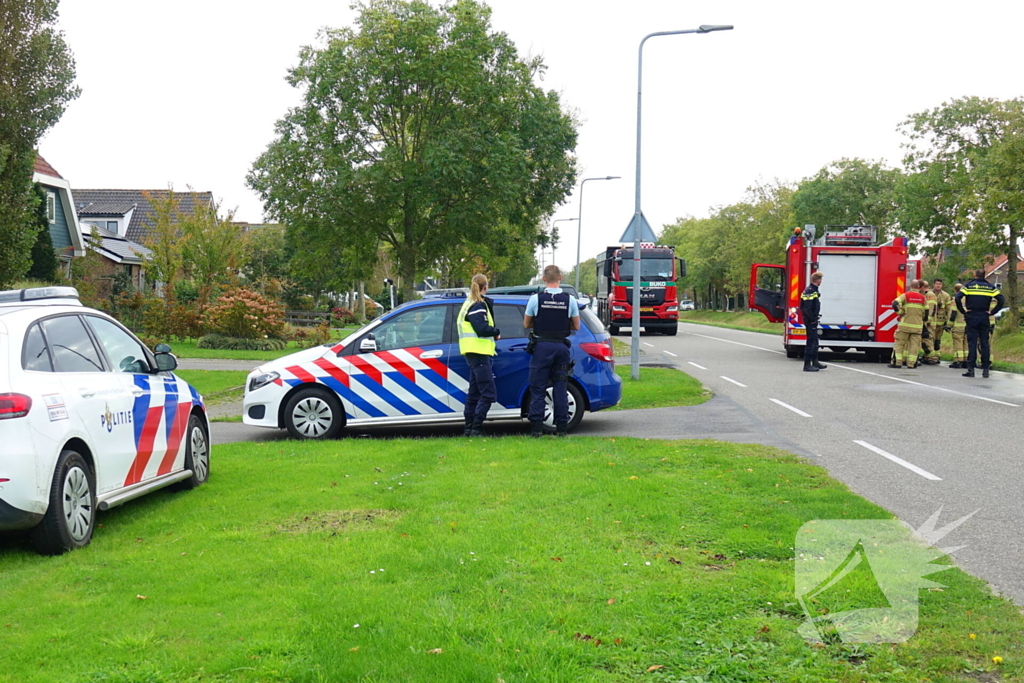 Brand in bestelbus tijden het rijden