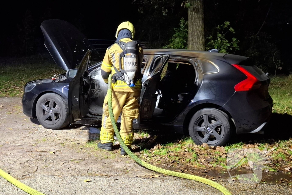 Auto flink beschadigd door brand