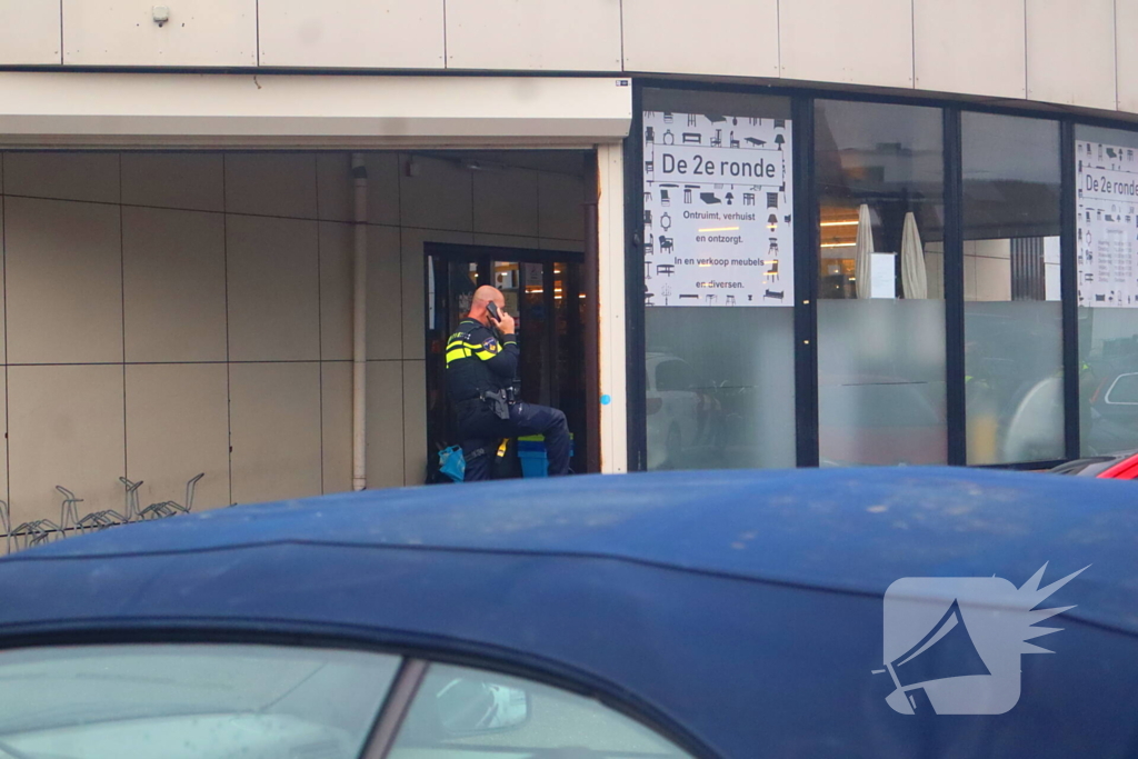 Politieoptreden na overlast in kringloopwinkel