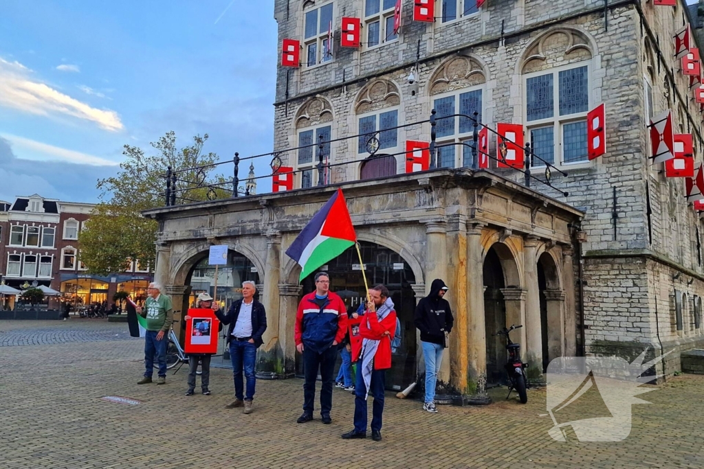 Pro-palestina demonstratie in binnenstad