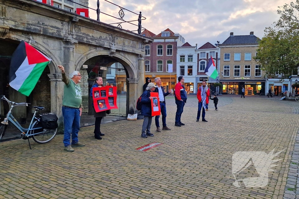 Pro-palestina demonstratie in binnenstad