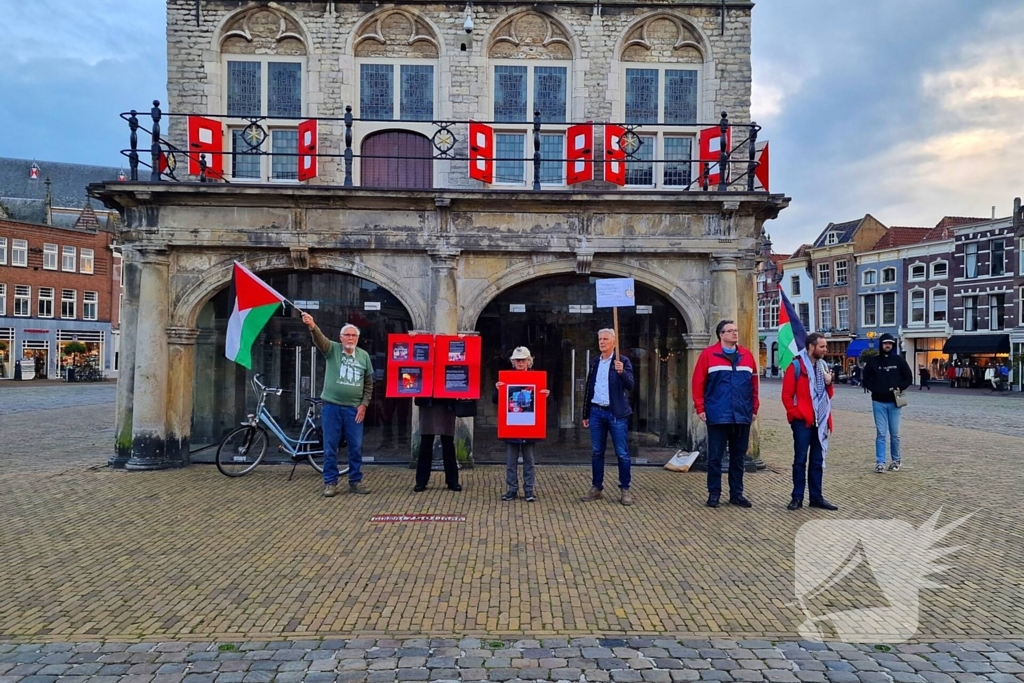 Pro-palestina demonstratie in binnenstad