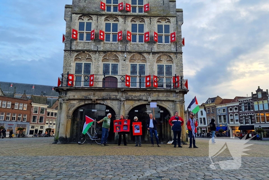 Pro-palestina demonstratie in binnenstad