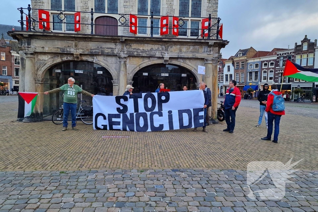 Pro-palestina demonstratie in binnenstad