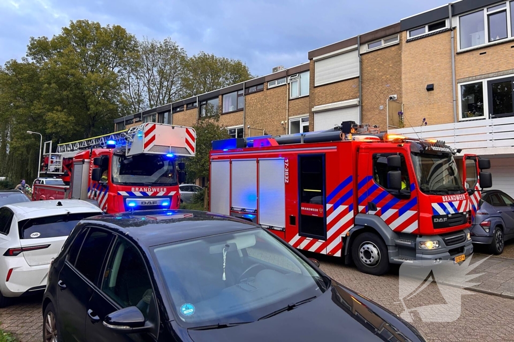 Brand in keuken door pan met olie