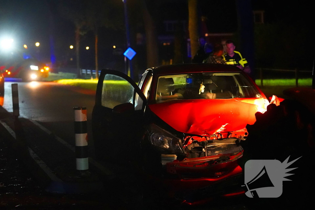 Gewonde bij botsing tussen auto en trekker in Langelo