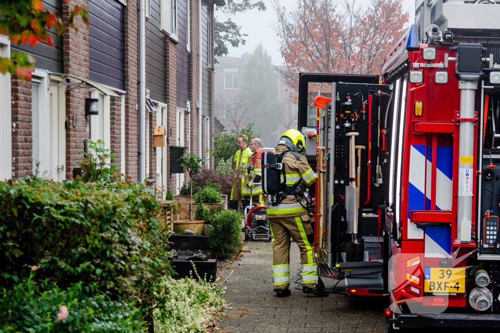 Houtkachel veroorzaakt rookontwikkeling in woning