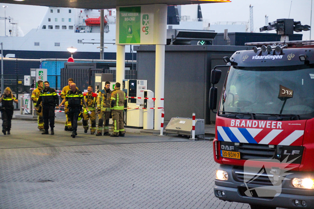 Tankstation afgezet vanwege gaslek bij pomp