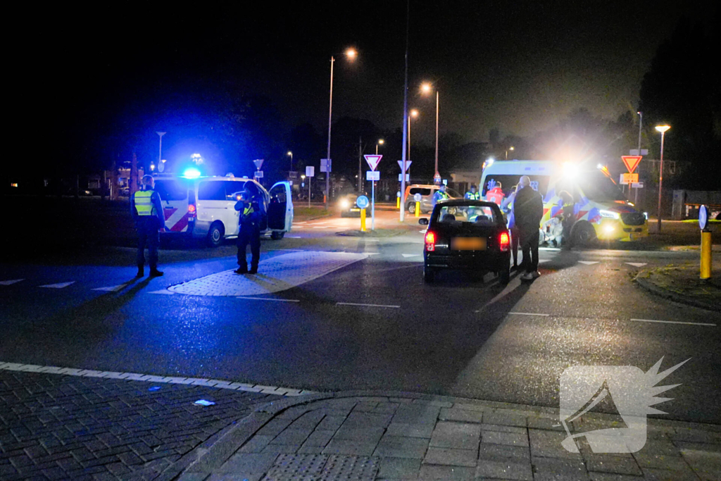 Scooterrijder gewond na ongeval met personenauto