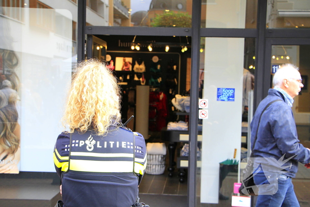 Lingeriewinkel ontruimd wegens gaslucht