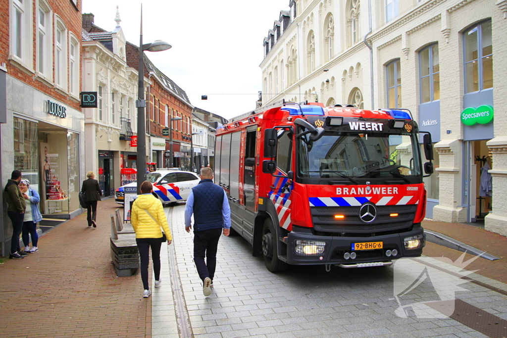 Lingeriewinkel ontruimd wegens gaslucht