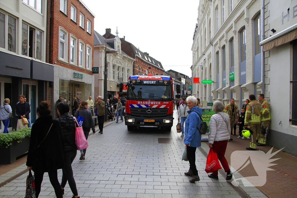 Lingeriewinkel ontruimd wegens gaslucht