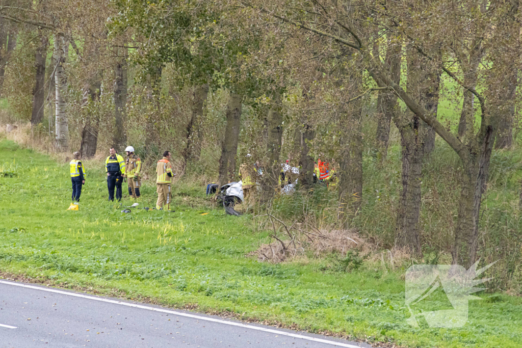 Traumahelikopter landt op snelweg bij ongeval