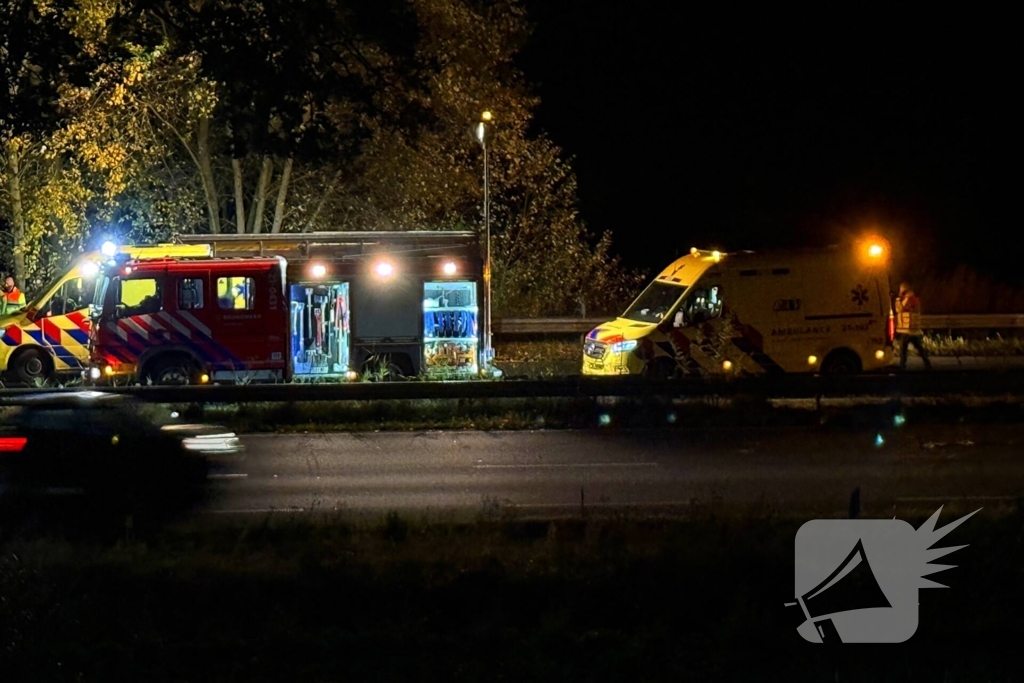 Twee auto's betrokken bij ongeval op snelweg