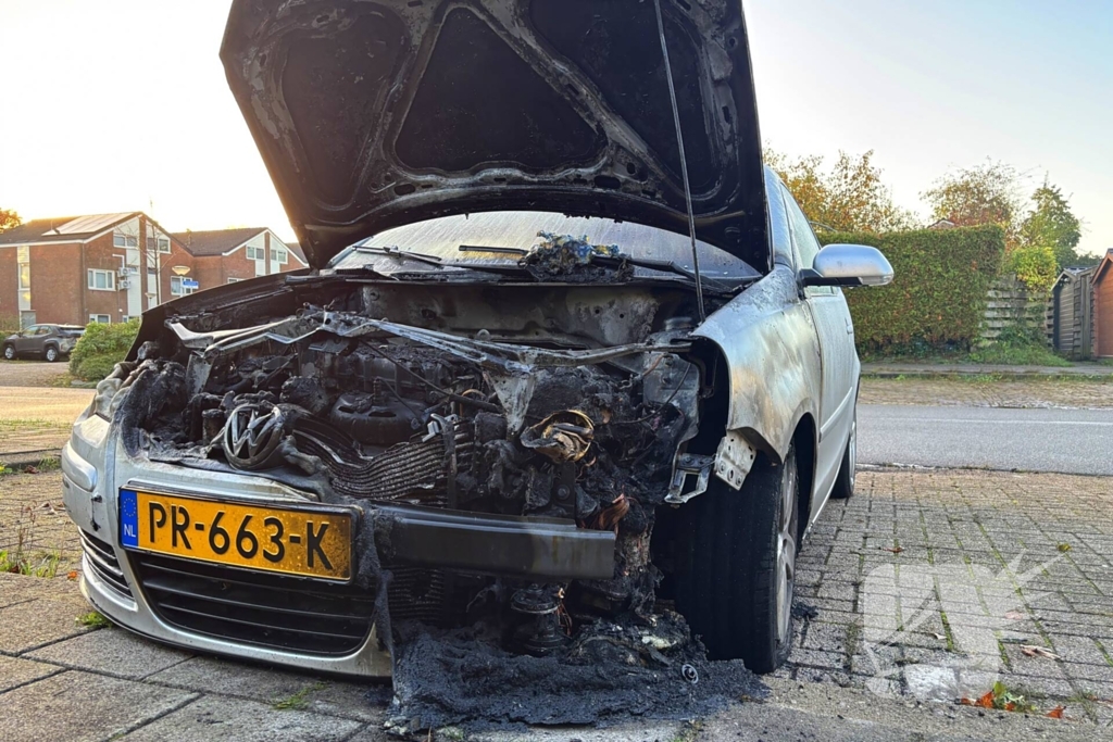 Personenwagen total-loss door brand