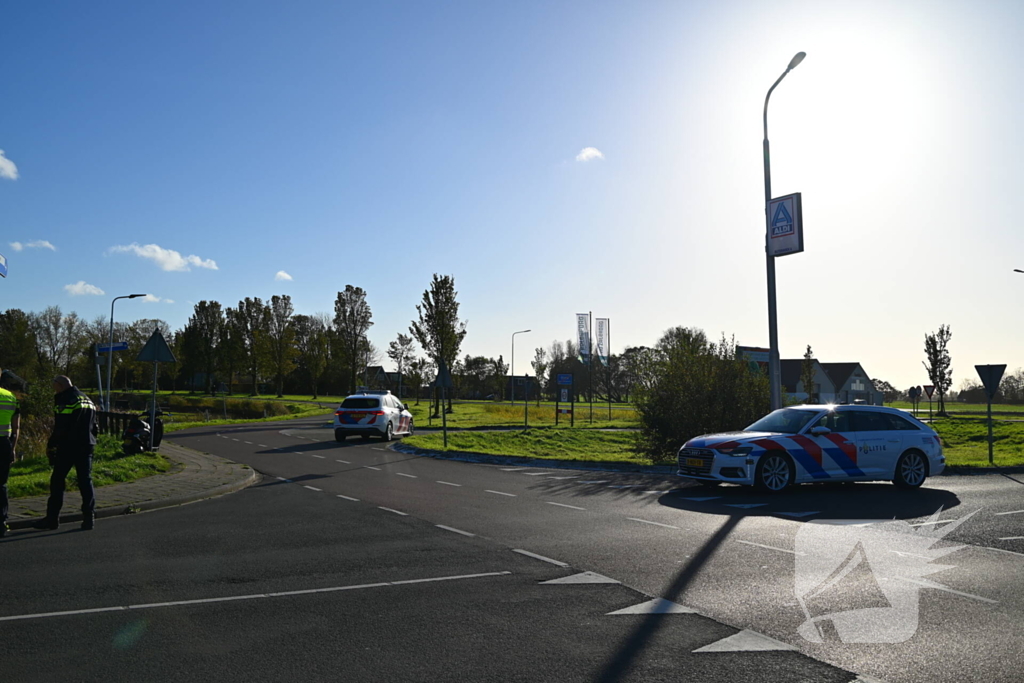 Scooterrijder gewond bij botsing met auto