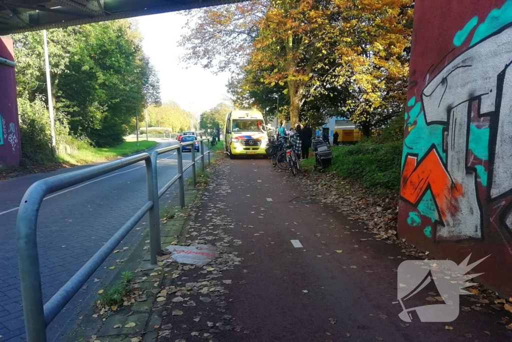 Voetganger gewond bij botsing met fietser