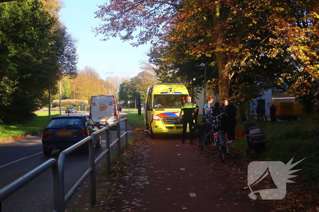 Voetganger gewond bij botsing met fietser