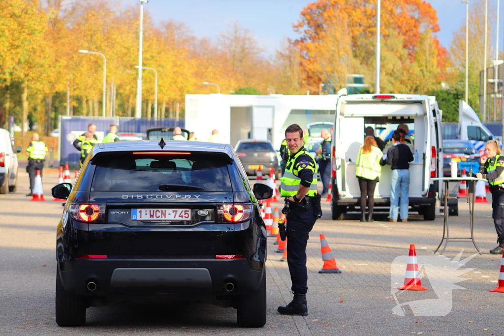 Grote verkeerscontrole in stad