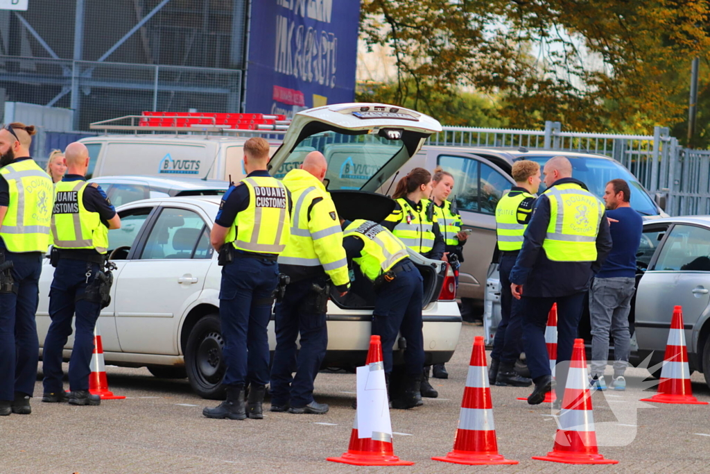 Grote verkeerscontrole in stad