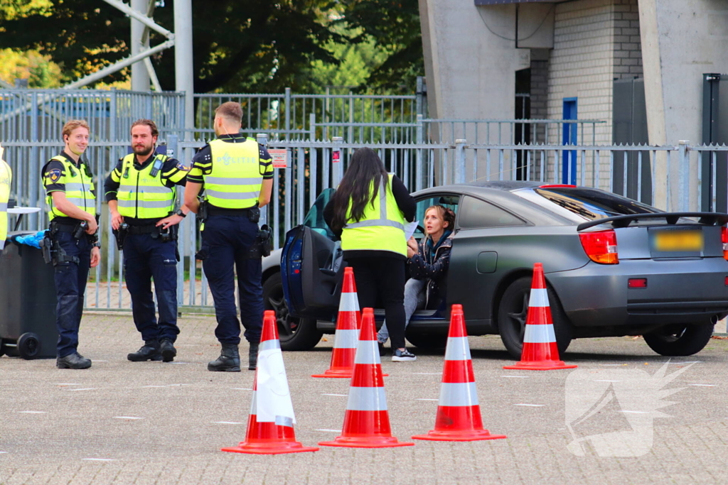 Grote verkeerscontrole in stad