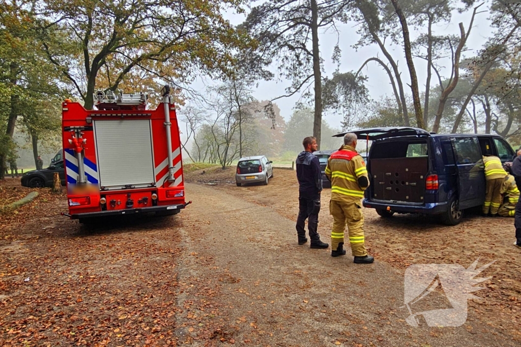 Brandweer redt hond uit benarde situatie