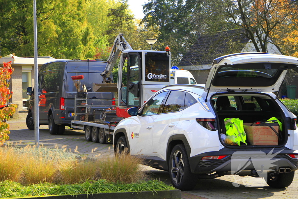 Bewoner doorboord gasleiding