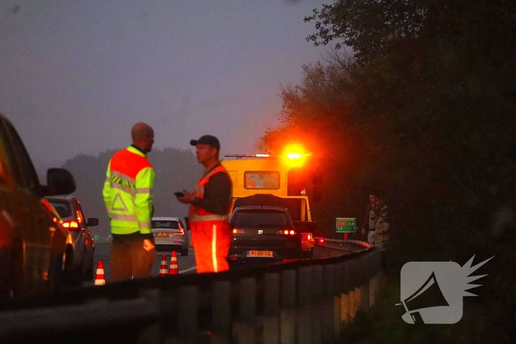 Autobrand blijkt koelvloeistoflekkage