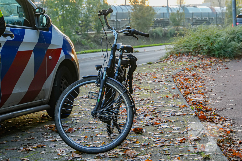 Fietser gewond bij botsing met auto