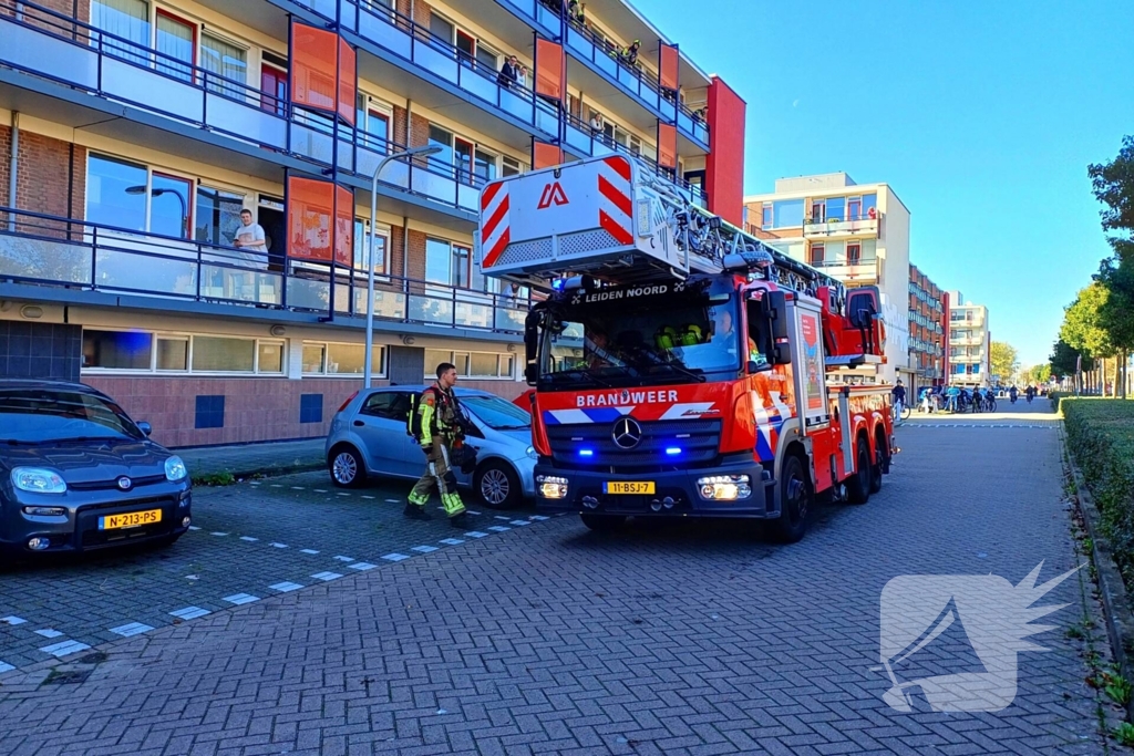 Vetpan zorgt voor brandmelding in flatwoning