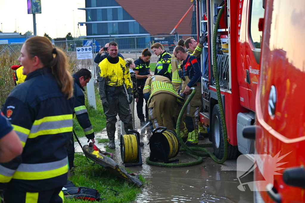 Brandweer ingezet voor persoon in drijfzand