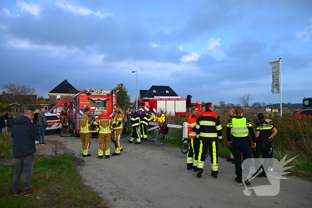 Brandweer ingezet voor persoon in drijfzand