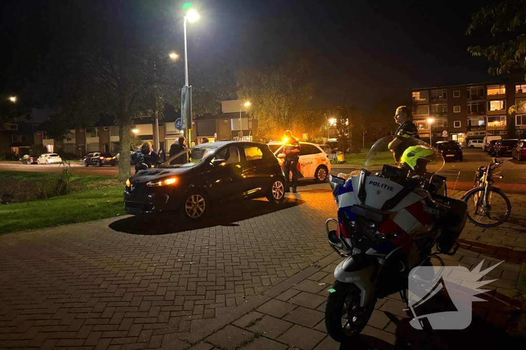 Fietser en automobilist met elkaar in botsing