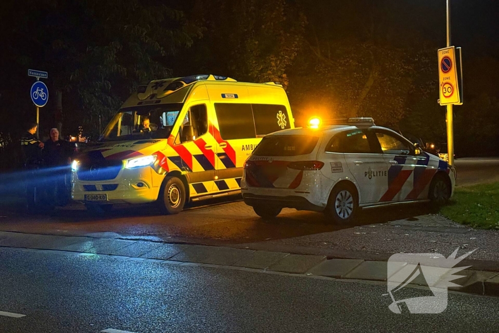 Fietser en automobilist met elkaar in botsing