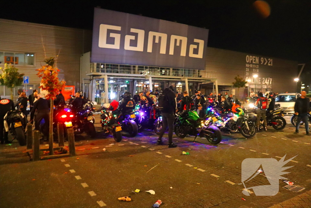 Veel politie aanwezig bij grote motor meeting