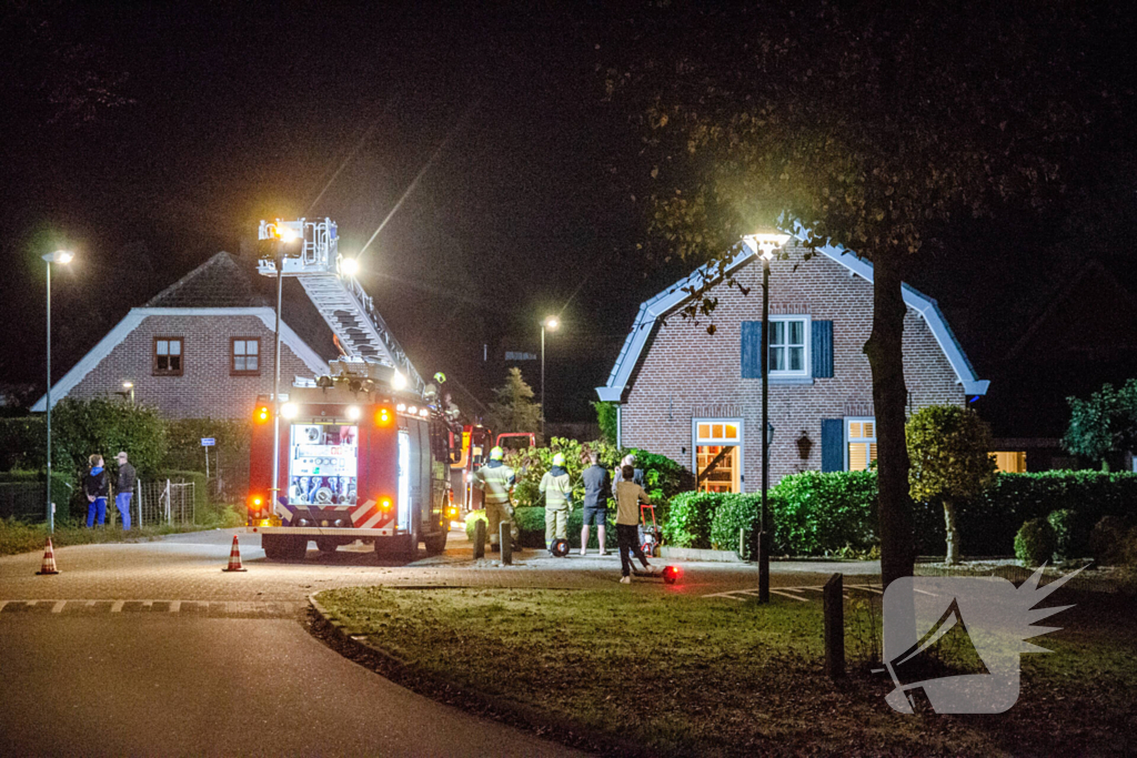 Brand in schoorsteen snel onder controle