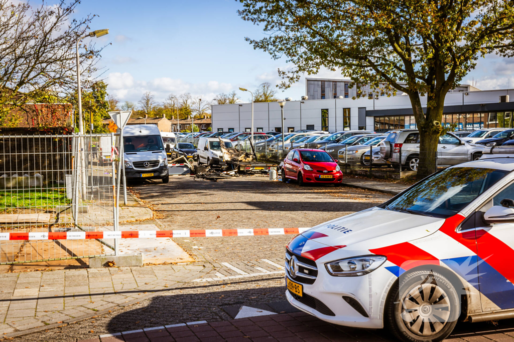 Onderzoek naar brand in bouwkeet