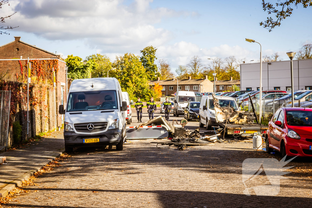 Onderzoek naar brand in bouwkeet