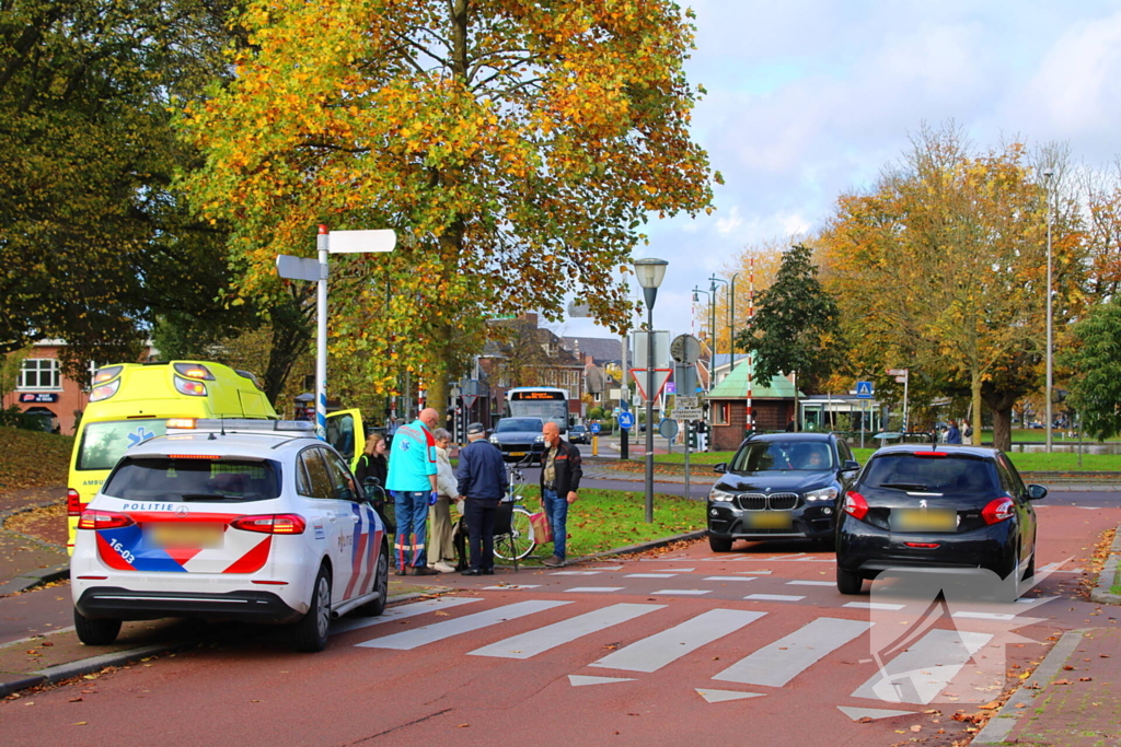 Fietser geschept door automobilist