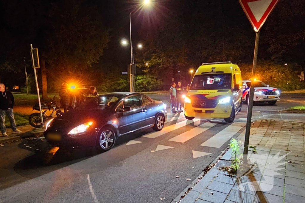 Fatbiker gewond door botsing met auto