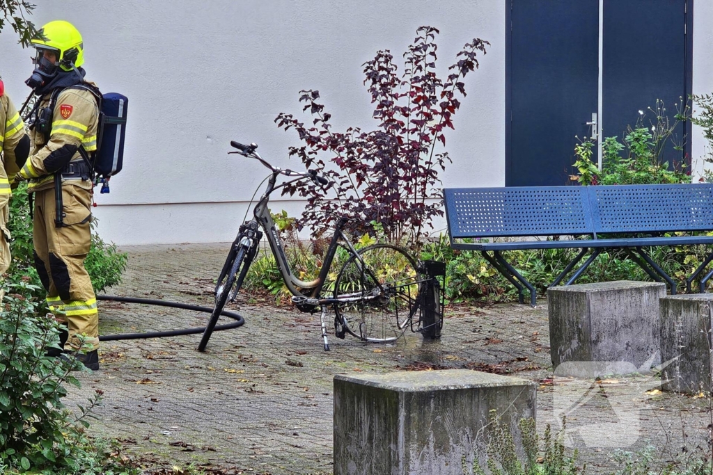 Brand in fietskelder van campusgebouw