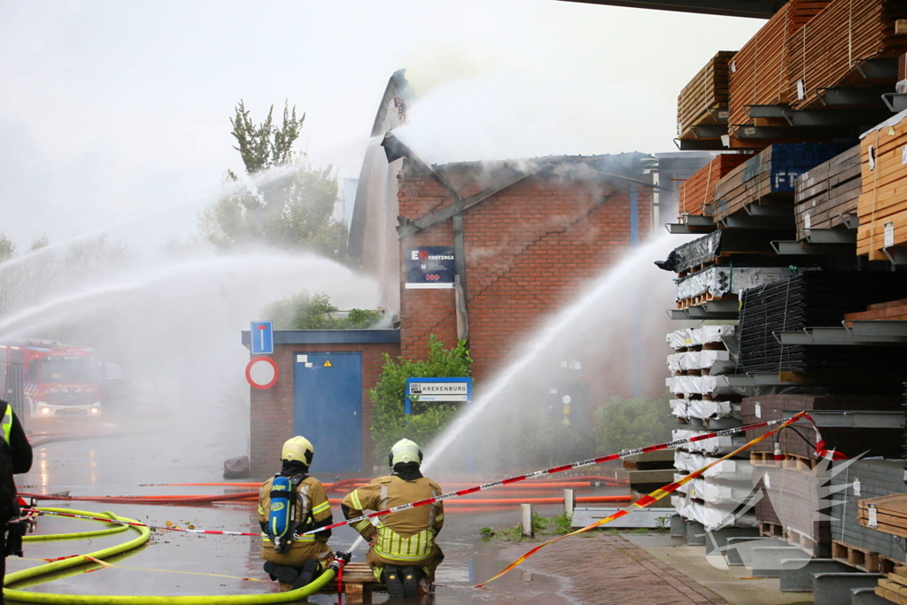 Zeer grote brand bij coatingbedrijf