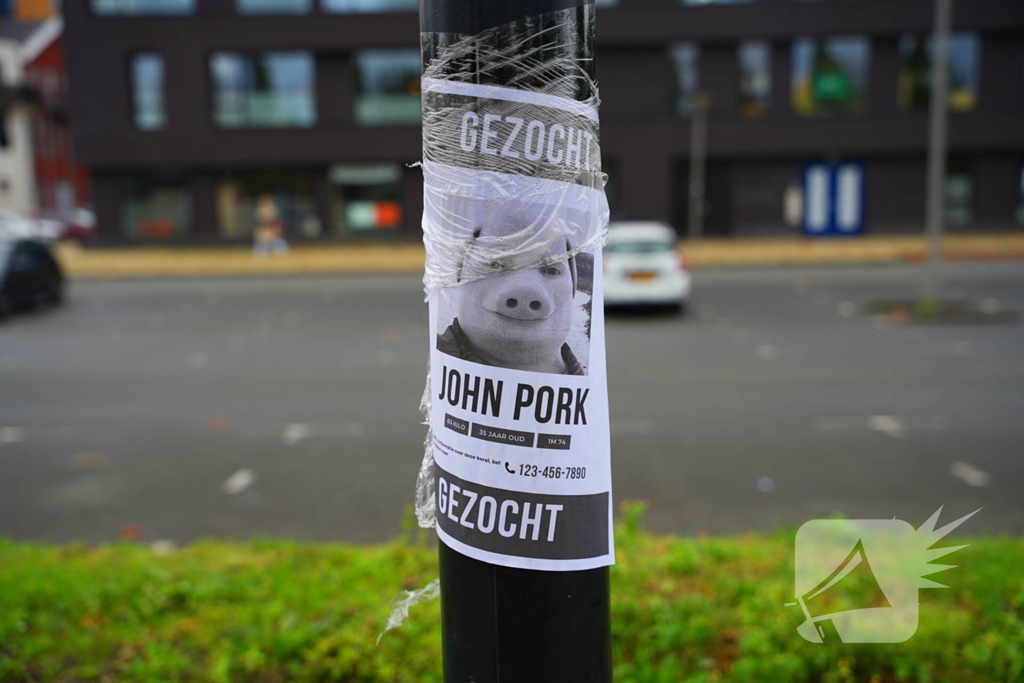 Opmerkelijke gezocht-posters opgehangen