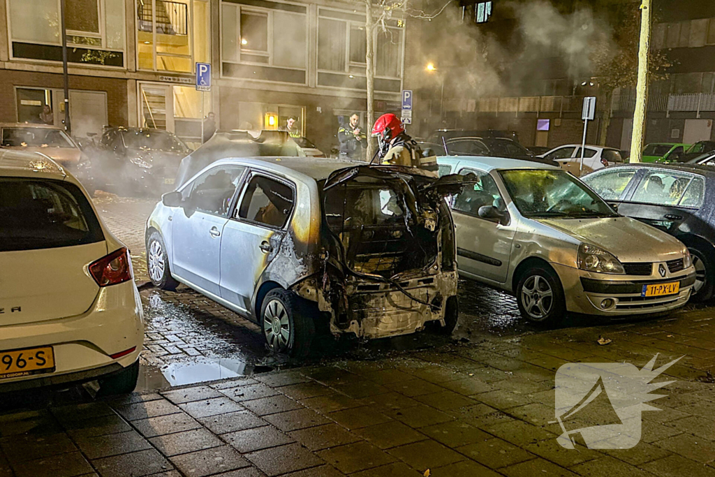 Auto vliegt in brand in nachtelijke uren